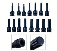 Socket Adapter 12 Point 3 Inch Length 1/2 Inch Drive Compatible with Electric and Ratchet Wrenches for Home DIY and Automotive Repair Applications (M15)