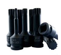 Socket Adapter 12 Point Socket Screwdriver Bit 3 Inch Length with 1/2 Inch Drive for Use with Electric and Ratchet Wrenches From M5 to M19 (M10)