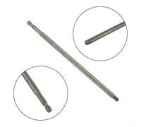 Socket Adapter Extension Bar 200mm, 1/4 Inch Hex Shank to 1/4 3/8 1/2 Drive, Chrome Vanadium Steel for Drivers, Electric Drill, Air Drill(6.35MM)