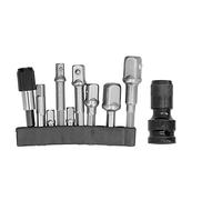 Socket Adapter Hex Shank Square Head Connecting Rod Set Kit Air Screwdriver High Hardness Large Torque Firm Clamping Good Wear Chrome Vanadium Steel