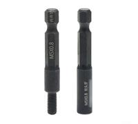 Socket Adapter Set 2 Pack for 4mm M5 Self Tapping Screws, 1/4 Inch Hex Shank for Use with For Insert Nuts or Double Ended Hanger Bolt in Drill Applications (M5)