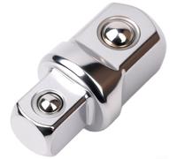 Socket Adapter Set 3pcs Double Ended Square Reducer 1/4 3/8 1/2 Inch Chrome Vanadium for Impact Adaptor Set Power Drill Mechanic Garage Workshop Kit