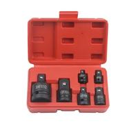 Socket Adapter Set, 6-Piece Reducer, Home Repair Sockets Kit, General Socket Tools for Construction, Electricians, Maintenance, Carpentry, Garage, 6.02 x 3.54 x 1.97 inches