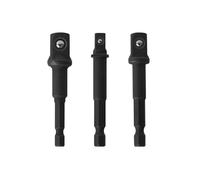 Socket Adapter Set DW2541IR, DW2542IR, DW2547IR for DeWalt Impact Driver Ready, 1/4", 3/8", 1/2" Drive Drill Socket Adapter 3-Piece (Pack of 1) (1pack)