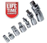 BlueSpot 02076 7 PCE Chrome Vanadium Universal Joint and Adaptor Set