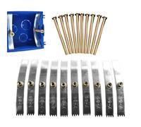 Socket Box Repair Tool - 3.07 X 0.39 Inch Electrical Wall Repair, 10 Pieces Fix Tool | Aluminum Cast Iron Wire Box Repairer With Teeth For Household Home Renovation Wiring Maintenance Construction