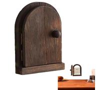 Socket Cover Wooden Wall Sockets Box Easy to Install Plug Socket Protector, Childproof Fairy Door Design for Kitchen Home Bedroom Workshop and Daily Household Safety Use