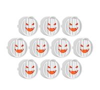 Socket Covers - 10X Ghost Smile Outlet Cap | Home Safety Plugs Protector Guard, Child Proof Electrical Outlet Protectors for Power Sockets