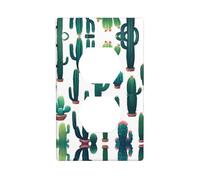 Socket Decorative Wall Plate AKGFFDS Cactus Community Printing Home Decoration Flexible and Elastic for Kitchen Living Room Bedroom
