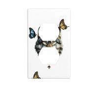 Socket Decorative Wall Plate HHGFASD A Brutal Wolf Pattern Home Decoration Flexible and Elastic for Kitchen Living Room Bedroom