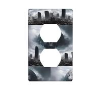Socket Decorative Wall Plate HHGFASD Apocalyptic Pattern Home Decoration Flexible and Elastic for Kitchen Living Room Bedroom