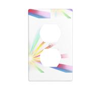 Socket Decorative Wall Plate HHGFASD Confidence Shines Pattern Home Decoration Flexible and Elastic for Kitchen Living Room Bedroom