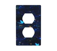 Socket Decorative Wall Plate HHGFASD The Darkness of Night Pattern Home Decoration Flexible and Elastic for Kitchen Living Room Bedroom