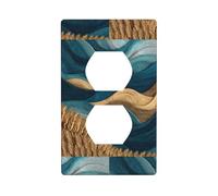 Socket Decorative Wall Plate HHGFASD Waves in The Wheat Field Pattern Home Decoration Flexible and Elastic for Kitchen Living Room Bedroom