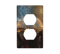 Socket Decorative Wall Plate VVXBHGR The Rainbow After The rain Prints Home Decoration Flexible and Elastic for Kitchen Living Room Bedroom