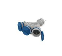 Socket distributor 3 x with/u 16A 250V IP54 W-01153