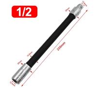 Socket Extension Rod Flexible Driver Ratchet Wrench Adapter 1/4 3/8 1/2 | Flexible spring design supporting 360-degree rotation for narrow spaces