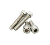 Socket Head Cap Screws Bolts 50 Pcs M1.4-M5 304 A2-70 Stainless Steel Black DIN912 Hex Socket Head Cap Bolt Screw