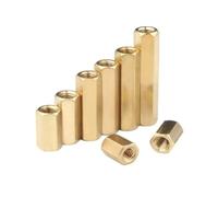 Socket head screws, 10pcs/lot Hex Female to Brass Standoff Spacer Hexagonal Stud Hollow Pillars Screw M2 .5 M3 M4 M5(5mm x10pcs,M5)