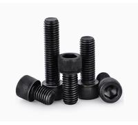 Socket Head Screws 50pcs M2.5 x 30 mm Black Hex Socket Cap Head Screws Bolts