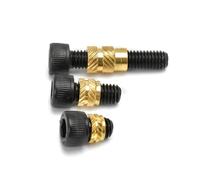 Socket head screws, 50set M2 .5 M3 M4 M5 M6 Brass Heat Insert Nut Screw Set Grade12.9 Hex Socket Bolt Hot Melt Thread Inserts Kit for 3D Printer, Length 5mm(M3X3X4.5 (50Set),Bolt Length 10mm)