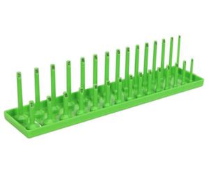 Socket Holder 3/8 Drive 6-21mm Hi-Vis Bright Green 335mm - Holds 30