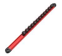 Socket Holder - Magnetic Aluminum Alloy Tool Holder for Secure Hold | Strong Build with Efficient Layout, Perfect for Workshop, Garage, Toolbox, Wrench Storage, Screwdriver Organization