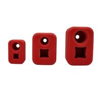 Socket Holder Set 3 Piece Plastics for Workbench Sorting, Red