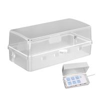 Socket housing, waterproof plug box for outdoor use, weatherproof plug box, multifunctional cable connection, socket housing for extension cable