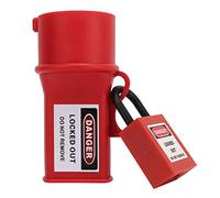 Socket Lock Padlock Set, Pin and Sleeve Socket Lockout Device, Waterproof Lockout Lock and Safety Padlock Set, with Keys 2in Diameter