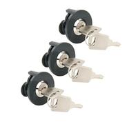 Socket Lock Set, 3 Pieces, Lockable Socket with Anti-Theft Protection, Identical Key, 38.8 mm, Grey