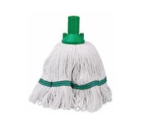 Socket Mop, Exel Revolution, Recycled Cotton and Polyester Blend, GREEN - 200g (Pack of 10)
