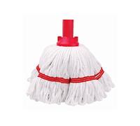 Socket Mop, Exel Revolution, Recycled Cotton and Polyester Blend, RED - 200g (Pack of 10)