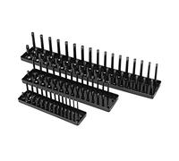 Socket Organizer Tray, Socket Storage Rack 1/4in 3/8in 1/2in 3PCS ABS Material Multifunctional Durable for Toolboxes