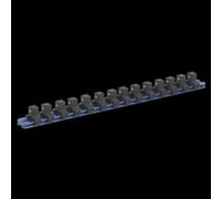Socket Retaining Rail with 14 Clips Aluminium 3/8"Sq Drive
