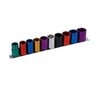 Socket Set - 10 Piece 1/2 Inch - Multi-Coloured (Neilsen Ct0909)
