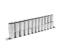 Socket Set 12pc 1/2"Sq Drive 12pt Deep WallDrive® Metric - Sealey AK2685 New