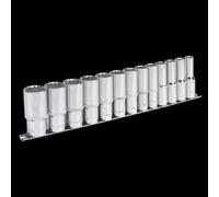 Socket Set 13pc 1/2"Sq Drive 12pt Deep WallDrive® Imperial