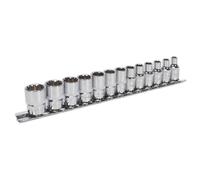 Socket Set 13pc 1/4"Sq Drive Total Drive® - Sealey AK69813 New
