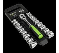 Socket Set 19pc 3/8"Sq Drive 6pt WallDrive® Metric