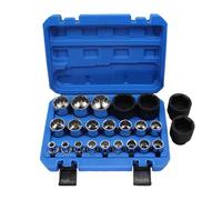 Socket Set - 21 Piece Plum Blossom Sleeve Kit for Auto Repairing, Multifunctional Socket Wrench Tools with Durable Build, Workshop, Electrical, Marine, Industrial, Garage, 24cm, 17cm, 6cm