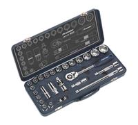 Socket Set 26pc 1/2"Sq Drive Lock-On™ 6pt Metric - Sealey AK27482 New