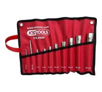 KS Tools 518.0900 Pipe Head Spanner Set, 10 Pcs, 6X7-20X22mm