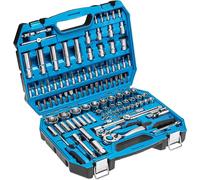 Socket Set Sockets Wrench Tool Screwdriver Bits Accessories Metal Case 112pc