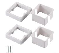 Socket Spacer 2pcs for Single Gang Electrical Box Mounting with Auxiliary Gasket for Consistent Depth Requirements (20mm)