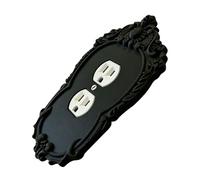 Socket & Switches Decorative Panel Frame Home Wall Decoration Dark Wall Switches Plate Cover for Living Room Enduring Elegant Black Panel Cover