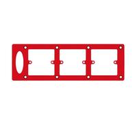 Socket Template, Outlet Opening Mold, Square Hole Slotting Tool, Aluminium Alloy Material, Easy to Use, Solid Construction, Woodworking Tools for Home Work, 12 x 3.94 inches, Silver, 1 Pack