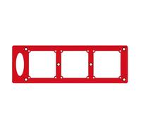 Socket Template, Outlet Opening Mold, Square Hole Slotting Tool, Aluminium Alloy Material, Easy to Use, Solid Construction, Woodworking Tools for Home Work, 12 x 3.94 inches, Silver, 1 Pack