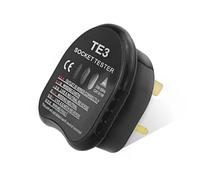 Socket Tester UK, Electrical Tester, 250V Rcd Plug Sockets, Circuit Meter with 3 Neon Indicators, Automatic Voltage Testers, Rcd Plug Meters for Wiring, Plug Testers UK