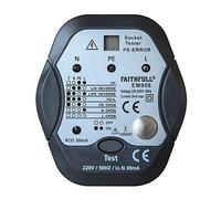 Faithfull EM908 Socket Polarity Tester With Rcd Test Function